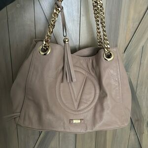 Valentino Pink Shoulder Bag with Gold Chain
